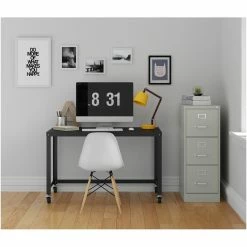 Best reviews of ❤️ UrbanPro 22" 3 Drawer Letter Width Vertical Metal File Cabinet In Light Gray 💯 -Mobile Sales Store 2580358 8 L