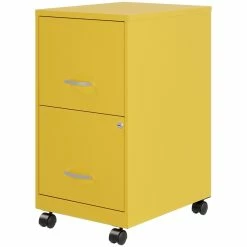Cheap π UrbanPro 18"D 2Drawer Mobile Metal Vertical File Cabinet In Yellow/Goldfinch π