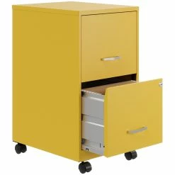 Cheap 👍 UrbanPro 18"D 2Drawer Mobile Metal Vertical File Cabinet In Yellow/Goldfinch 😀 -Mobile Sales Store 2580360 4 L