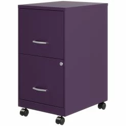 Best deal 💯 UrbanPro 18"D 2 Drawer Mobile Metal Vertical File Cabinet In Midnight Purple ❤️