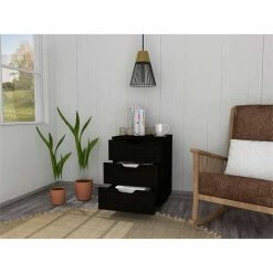 Best reviews of ✔️ Atlin Designs 3-Drawer Modern Wood Mobile Filing Cabinet In Black 😀 -Mobile Sales Store 2593366 4 L