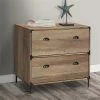 Deals 🎁 AGHDeco Orman 2-Drawer Particle Board/Wood Lateral Filing Cabinet In Oak 🔔