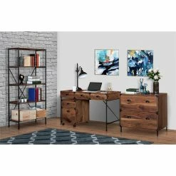 Deals ⭐ AGHDeco Orman 2-Drawer Wood Lateral Filing Cabinet In Walnut 🔔 -Mobile Sales Store 2595918 11 L