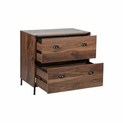 Deals ⭐ AGHDeco Orman 2-Drawer Wood Lateral Filing Cabinet In Walnut 🔔 -Mobile Sales Store 2595918 3 L