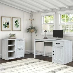 Buy ✔️ AGHDeco Oliwia 2-Drawer Particle Board/Wood Lateral Filing Cabinet In Gray ✔️ -Mobile Sales Store 2595919 9 L