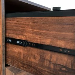 Brand new 🛒 AGHDeco Oliwia 2-Drawer Wood Lateral Filing Cabinet In Walnut ✔️ -Mobile Sales Store 2595920 6 L