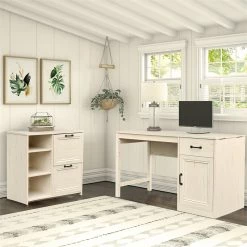 Cheapest ⌛ AGHDeco Oliwia 2-Drawer Wood Lateral Filing Cabinet In White ⭐ -Mobile Sales Store 2595924 6 L