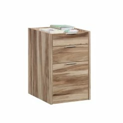 Top 10 😍 Sauder Bergen Circle Engineered Wood 3-Drawer Mobile Pedestal In Kiln Acacia 💯 -Mobile Sales Store 2596275 2 L