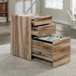 Top 10 😍 Sauder Bergen Circle Engineered Wood 3-Drawer Mobile Pedestal In Kiln Acacia 💯 -Mobile Sales Store 2596275 5 L