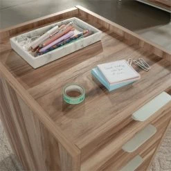 Top 10 😍 Sauder Bergen Circle Engineered Wood 3-Drawer Mobile Pedestal In Kiln Acacia 💯 -Mobile Sales Store 2596275 9 L