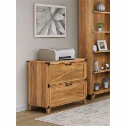 Coupon 🧨 Saint Birch Oxford Wood Lateral File Drawer In Oak ✨ -Mobile Sales Store 2599535 2 L