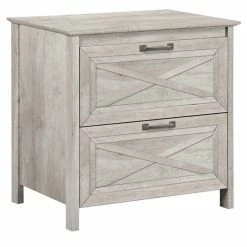 Outlet 🔔 Saint Birch Megan Wood 2 Drawer Lateral Filing Cabinet In Washed Gray ⭐