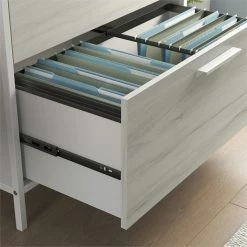 Best Sale ❤️ Sauder Boulevard Cafe Engineered Wood And Metal Lateral File In White 💯 -Mobile Sales Store 2623122 7 L