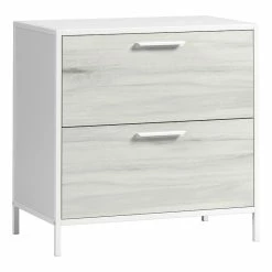 Best Sale ❤️ Sauder Boulevard Cafe Engineered Wood And Metal Lateral File In White 💯