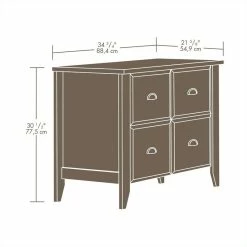 Best deal 😍 Sauder Shoal Creek 2-Drawer File Cabinet In Jamocha Wood 🛒 -Mobile Sales Store 371070 3 L