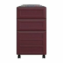 Best Sale 👏 Ameriwood Home Altra Furniture Pursuit 3 Drawer File Cabinet In Cherry And Gray 🎉 -Mobile Sales Store 425350 10 L