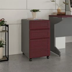 Best Sale 👏 Ameriwood Home Altra Furniture Pursuit 3 Drawer File Cabinet In Cherry And Gray 🎉 -Mobile Sales Store 425350 7 L