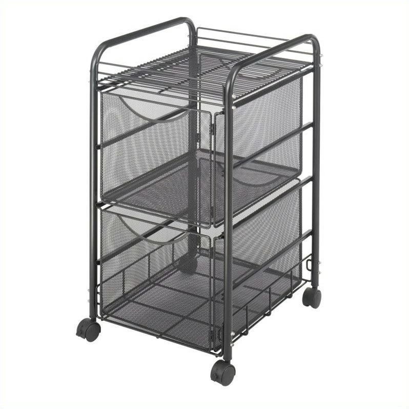 Discount π Safco Onyx Mesh File Cart With 2 File Drawers π 2 Discount π Safco Onyx Mesh File Cart With 2 File Drawers π - Image 2