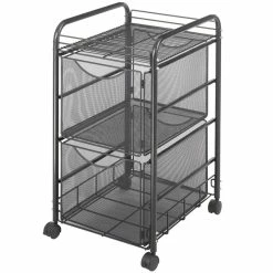 Discount π Safco Onyx Mesh File Cart With 2 File Drawers π