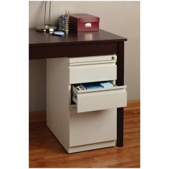 Cheap 👍 Hirsh Industries LLC Hirsh 20-inch Deep Metal Mobile Pedestal File 3-Drawer Box/Box/File. Putty/Beige ✔️ -Mobile Sales Store 436156 4 L