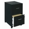 New 😉 Hirsh Industries LLC Space Solutions 18" Metal 2 Drawer Mobile Smart Vertical File Cabinet Black 😍