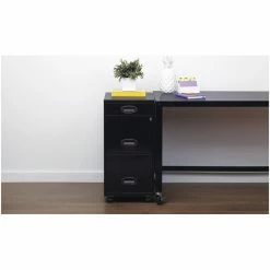 Brand new ❤️ Hirsh Industries LLC Hirsh 18" Deep 3 Drawer Mobile Metal File Cabinet With Pencil Drawer Black 🎁 -Mobile Sales Store 436236 3 L