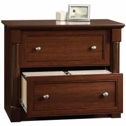 Wholesale 🔔 Sauder Palladia Contemporary Wood 2-Drawer Lateral File Cabinet In Select Cherry ⌛ -Mobile Sales Store 437724 2 L