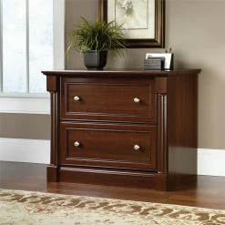 Wholesale 🔔 Sauder Palladia Contemporary Wood 2-Drawer Lateral File Cabinet In Select Cherry ⌛ -Mobile Sales Store 437724 4 L