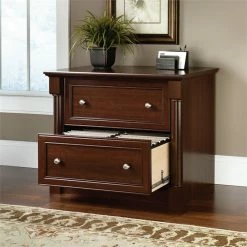 Wholesale 🔔 Sauder Palladia Contemporary Wood 2-Drawer Lateral File Cabinet In Select Cherry ⌛ -Mobile Sales Store 437724 5 L