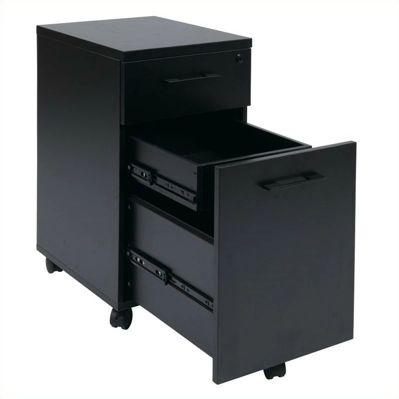Budget π― Office Star Prado Mobile Black Filing Cabinet With Hidden Drawer In Engineered Wood π 2 Budget π― Office Star Prado Mobile Black Filing Cabinet With Hidden Drawer In Engineered Wood π - Image 2