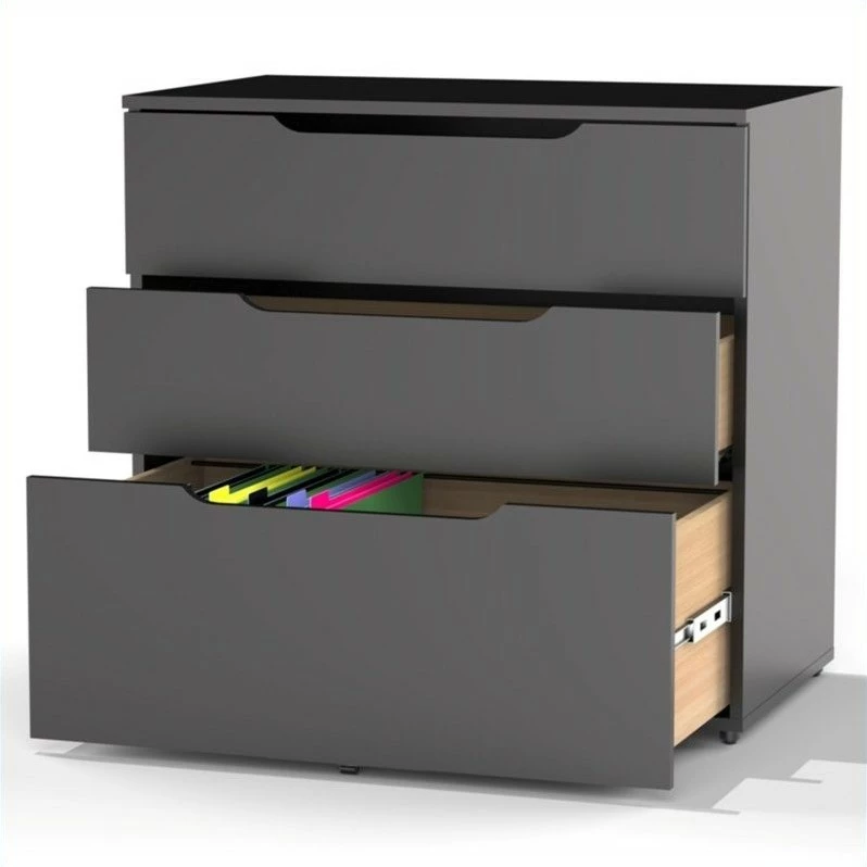Discount π Nexera Next 3 Drawer Filing Cabinet In Black π 2 Discount π Nexera Next 3 Drawer Filing Cabinet In Black π - Image 2