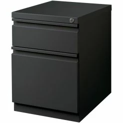 New 😀 Hirsh Industries LLC Hirsh 20-in Deep Mobile Pedestal File 2-Drawer Box/File Full Width Pull Charcoal 👍 -Mobile Sales Store 449910 2 L