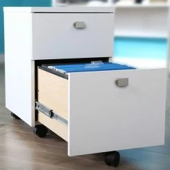 Cheap 😀 South Shore Interface 2-Drawer Mobile File Cabinet In Pure White 😀 -Mobile Sales Store 469366 1 L