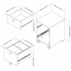Cheap 😀 South Shore Interface 2-Drawer Mobile File Cabinet In Pure White 😀 -Mobile Sales Store 469366 5 L