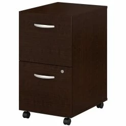 Best Sale 🔔 BBF Series C 2 Drawer Mobile File Cabinet In Mocha Cherry - Engineered Wood 🎁