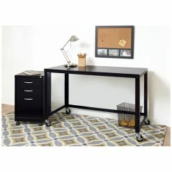 Best Pirce 🎁 Hirsh Industries LLC Space Solutions 19" Metal 3-Drawer Home Office Mobile Pedestal File Black 🧨 -Mobile Sales Store 556080 5 L