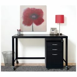 Best Pirce 🎁 Hirsh Industries LLC Space Solutions 19" Metal 3-Drawer Home Office Mobile Pedestal File Black 🧨 -Mobile Sales Store 556080 8 L