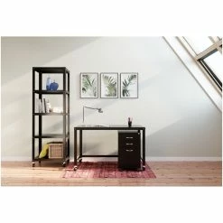 Best Pirce 🎁 Hirsh Industries LLC Space Solutions 19" Metal 3-Drawer Home Office Mobile Pedestal File Black 🧨 -Mobile Sales Store 556080 9 L