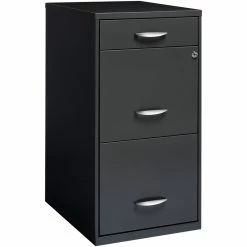 Coupon ⌛ Hirsh Industries LLC Space Solutions Contemporary 3 Drawer Metal File Cabinet In Gray 🥰 -Mobile Sales Store 556106 7 L