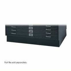 Cheap 👍 Safco Metal Closed Low Base For 4998 Flat Files Cabinet In Black 🛒