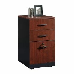 Cheap 👏 Sauder Via 3 Drawer File Cabinet In Classic Cherry ⌛ -Mobile Sales Store 657508 2 L 1