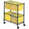 Flash Sale 🎁 Safco Two-Tier Mobile Metal File Cart In Black 🥰