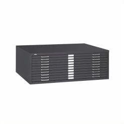 Cheap ✔️ Safco 10 Drawer Metal Flat Files Cabinet For 30" X 42" Documents In Black 🎉